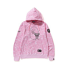 BAPE – Pink Camo Ape Head Hoodie