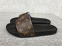 Louis Vuitton Waterfront Monogram Slides (Brown/Black)