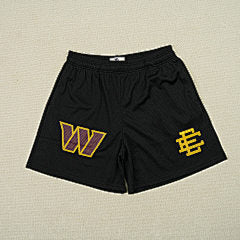 Eric Emanuel – Black “WASHINGTON” Mesh Shorts