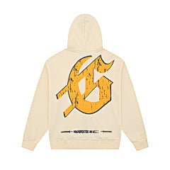 Amiri “Godspeed” Beige Zip-Up Hoodie