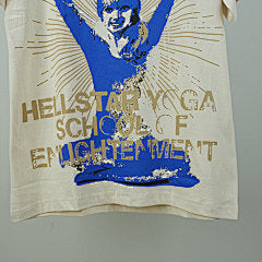 Hellstar “Heaven’s Yoga” Tee (Cream/Blue)