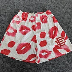 Eric Emanuel – White Lips Print Shorts