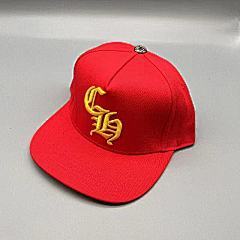Chrome Hearts – Red Gold “CH” Logo Cap