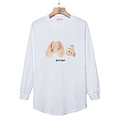 Palm Angels “Broken Bear” Long Sleeve T-Shirt (WHITE)