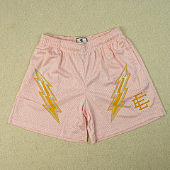 Eric Emanuel – Pink Lightning Bolt Shorts