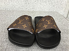 Louis Vuitton Waterfront Monogram Slides (Brown/Black)