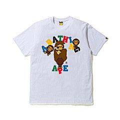 BAPE Baby Milo Color Logo Tee – WHITE EDITION